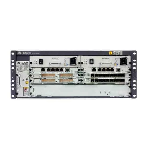 NE20E-S4 DC Basic Configuration Includes NE20E-S 4 Chassis,2*MPUE,2*DC Power,Power cord,without Software Charge and Document